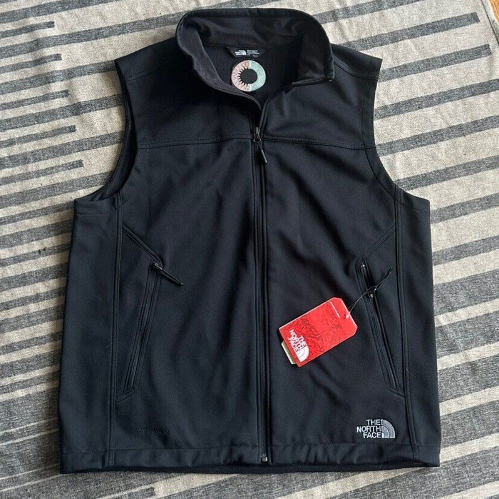 NEW The North Face Wind wall Ridge line soft shell vest. EMBROIDERED